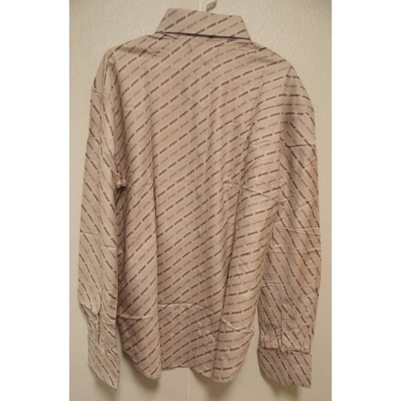 NBA San Antonio Spurs Lite Gray Button Up Dress Shirt 4XL Long Sleeve Headmaster - Picture 3 of 5